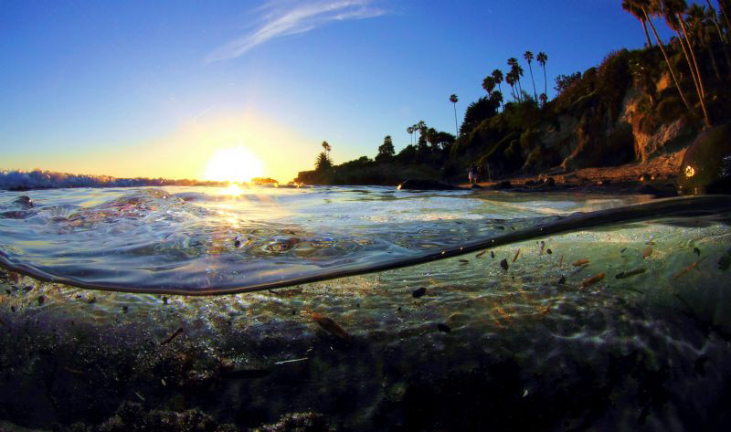 As the sun sets on the final  half above /below photo ...... by Dale Kobetich 