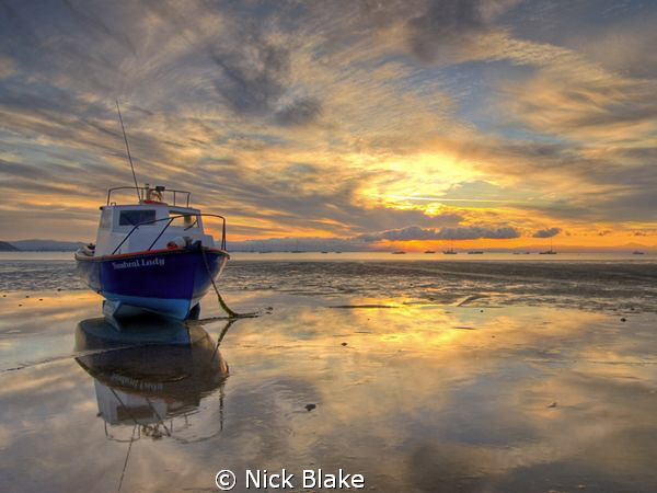 Sunrise at Abersoch, North Wales by Nick Blake 