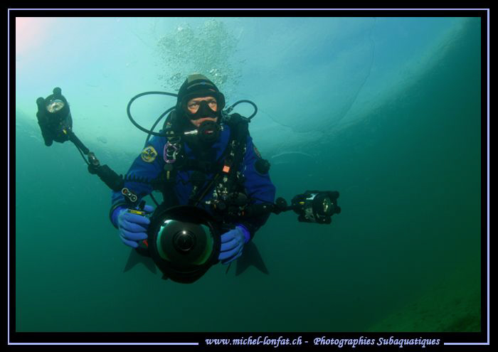 My Good Old Buddy Sven... Photo session under the ice las... by Michel Lonfat 