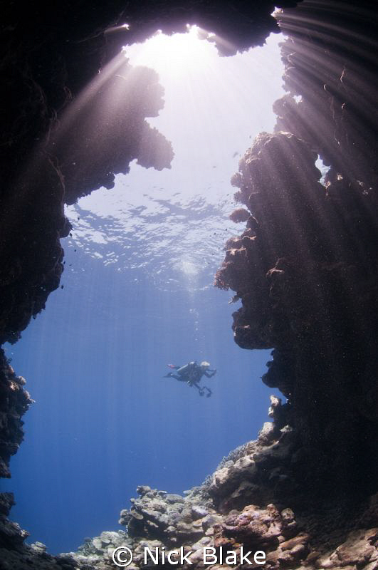 The view from the cave entrance.
Jackfish Alley caves, R... by Nick Blake 