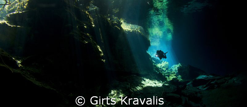 Chack-Mool cenote. by Girts Kravalis 