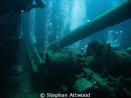 Bubble Bath on the Thistlegorm. by Stephan Attwood 