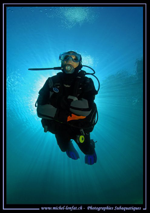 Diving the Fernsteinsee.... :O)... by Michel Lonfat 
