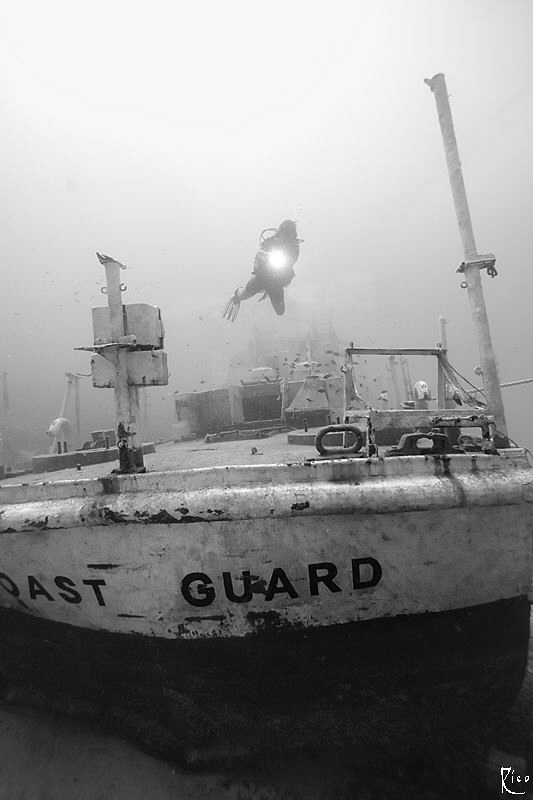 Exploring a new wreck ;-) 

Shot in B/W, ISO 200, F8, 1... by Rico Besserdich 