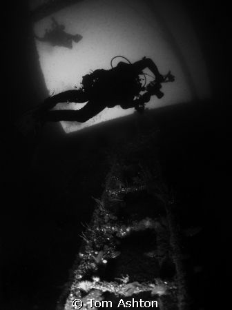 View from down in the hold of the Hispania, Sound of Mull... by Tom Ashton 
