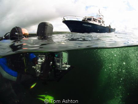 The shot line above the Shuna, Sound of Mull, Scotland by Tom Ashton 