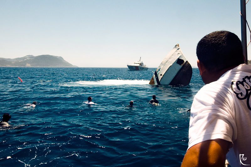 "The last second of a ship's life". This ship sank June 2... by Rico Besserdich 