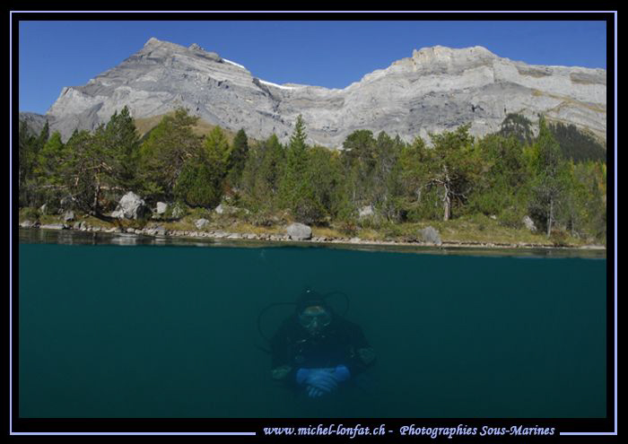High Altitude lake diving... :O)... by Michel Lonfat 