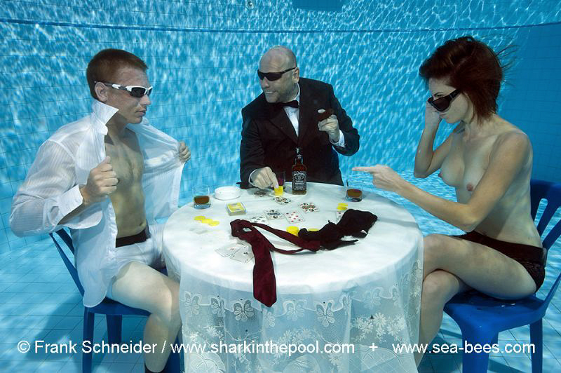NOW YOU! 
Special poker game - realized in the pool at t... by Frank Schneider 