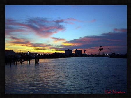Sunrise over Morehead City, North Carolina by Noel Weathers 