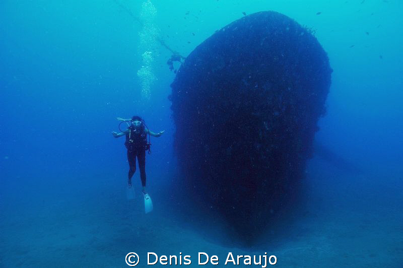 The wreck and the mermaid.. by Denis De Araujo 