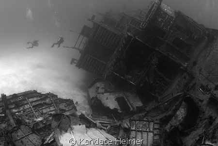 I shot this haunting photo of M/V Capt. Keith Tibbets wre... by Kandace Heimer 
