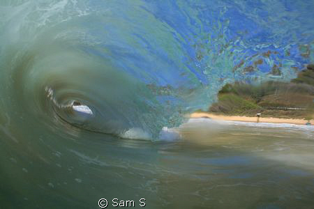 7am at Sandy Beach on the East side of Oahu, Hawaii. Cano... by Sam S 