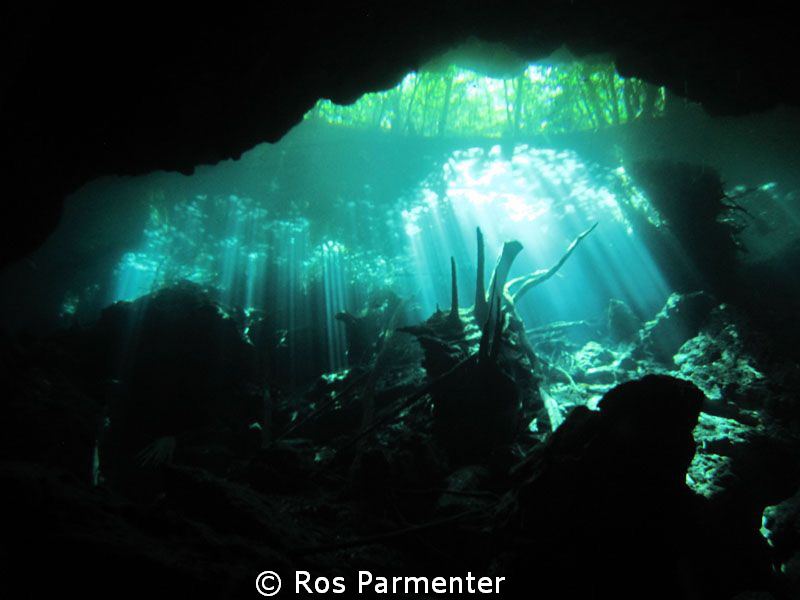 Choc Mool cenote in Playa del Carmen by Ros Parmenter 