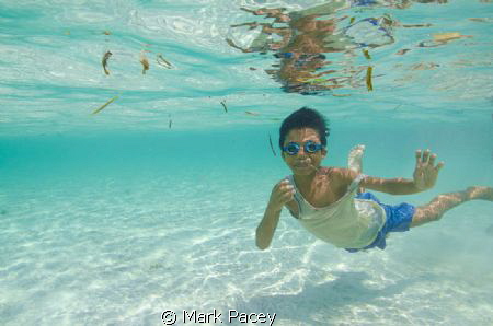 Local kids swimming by Mark Pacey 