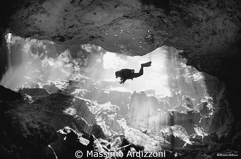 cenote Taj Mahal, Mexico. D300 aquatica housing, 10,5 mm ... by Massimo Ardizzoni 
