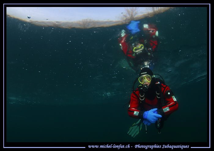 Under the ice... :O)... by Michel Lonfat 