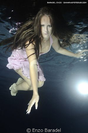underwater, fashion, girl, tenerife, canary islands by Enzo Baradel 