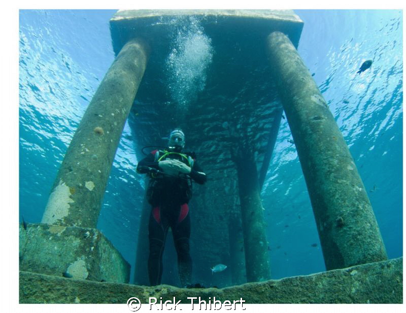 At the Pier Scuba Club Cozumel by Rick Thibert 