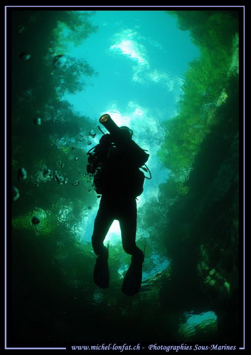 Diving the Verzasca River... :O)... by Michel Lonfat 