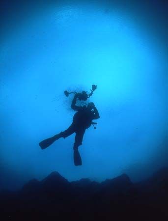 Diver silhouette.
Capernwray, Lancashire.
F90X 16mm by Mark Thomas 