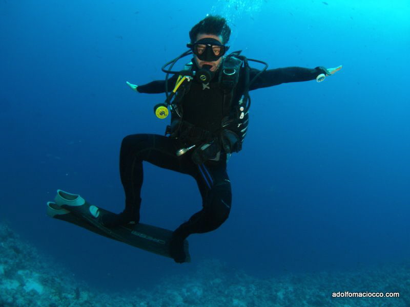 Surfing the Blue. by Adolfo Maciocco 