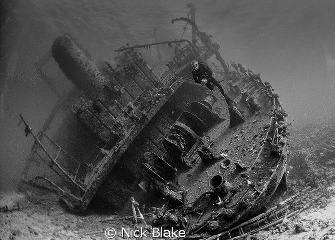 Enjoying a dive on the Giannis D by Nick Blake 