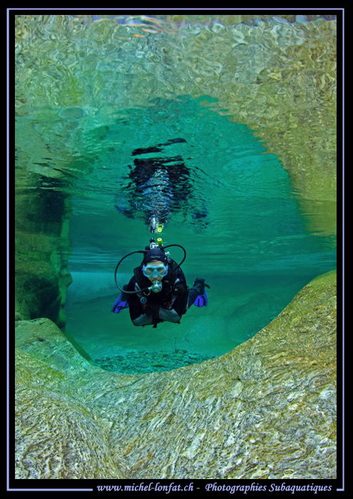 River diving... :O)... by Michel Lonfat 