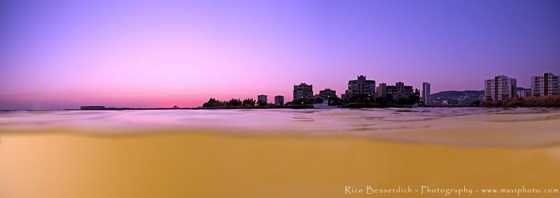 over/under panorama shot : City of Izmir by Rico Besserdich 