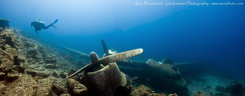 Panorama shot of a Douglas C-47 ( Dakota ) in Bodrum/Turkey. by Rico Besserdich 