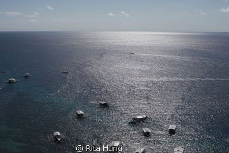 Photo taken from a high point overlooking the sea at Mact... by Rita Hung 