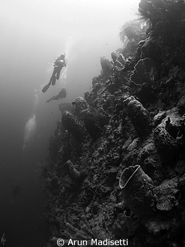 LA Bym a 1500m wall, part of the Soufriere crater by Arun Madisetti 