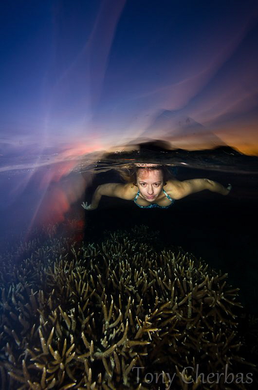Dreams: slow shutter spin at sunset (no photoshop) by Tony Cherbas 