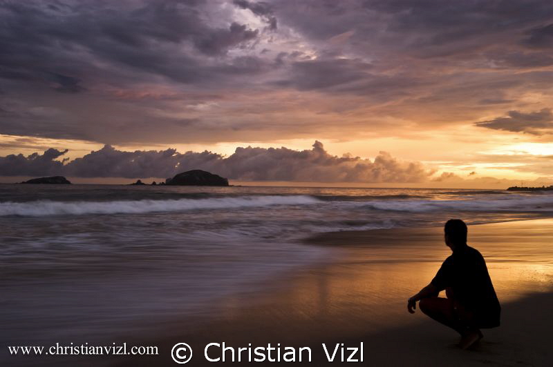 "Selfportrait at Ixtapa" by Christian Vizl 