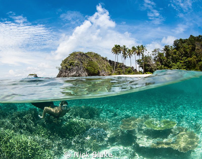 Enjoying a surface interval between dives.
Misool, Raja ... by Nick Blake 