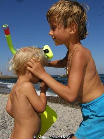THE FIRST DIVE.I. With the oldest brother I will be a rea... by Blagodarova Elena 