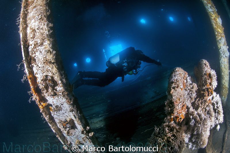 Into the garage of the ferry Cariddi. Messina Sicily by Marco Bartolomucci 