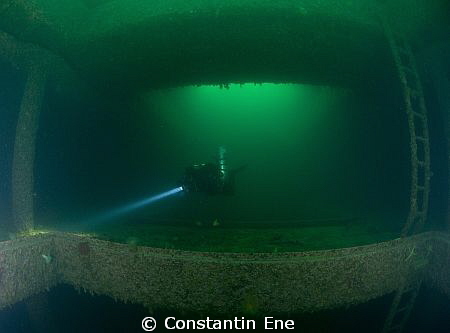 Inside the cargo room of the wreck "Neuenfels" in Narvik ... by Constantin Ene 