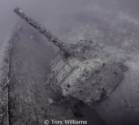 USS Emmons during the descent, by Troy Williams 