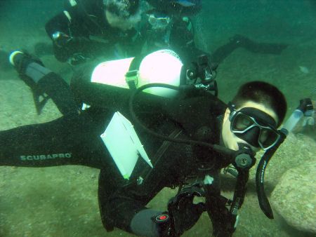 Richard - My trusty instructor for my Advanced Open Water... by Rebecca Wood 
