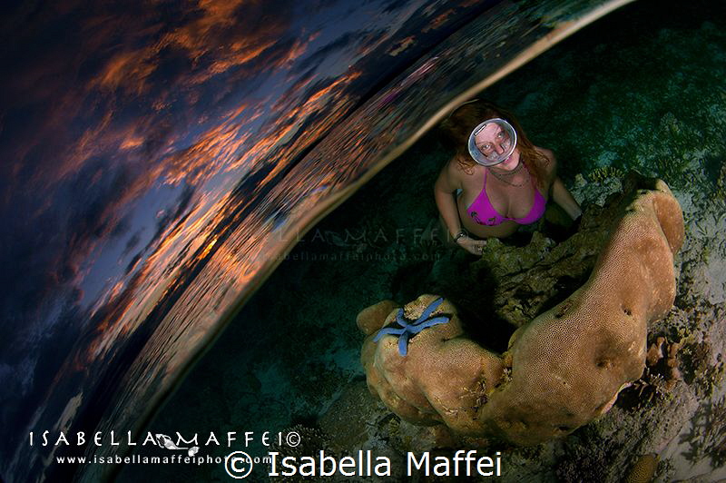"WAI: THE UNDERWATER QUARTER"
Raja Ampat, Marti model shot by Isabella Maffei 