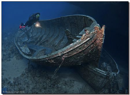 - end of a pilgrimage -
Unused life-boats next to the wr... by Reinhard Arndt 