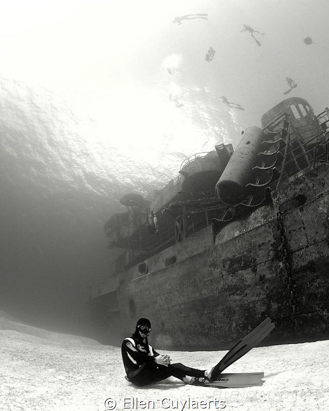 Mermen do exist!

Freediver at Ex-USS Kittiwake by Ellen Cuylaerts 