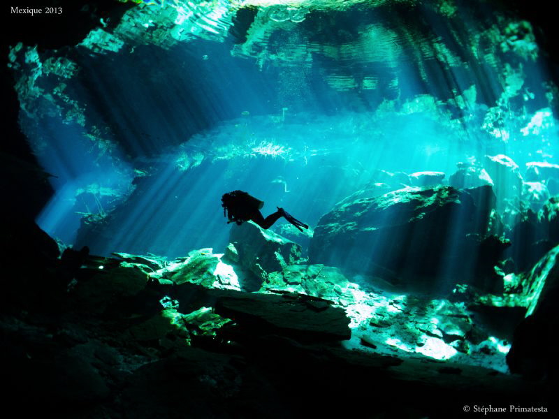 Cenote lighting by Stéphane Primatesta 