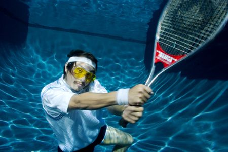 tennis man. i used an ikelite housing and a 20D. i had th... by Brandon Kuhn 