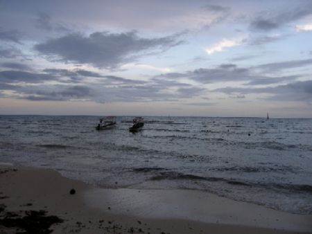 sunset on playa del carmen, mexico by Gordana Zdjelar 