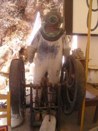 Ziebe's diving suit in the Greek island of Simi by Gordana Zdjelar 