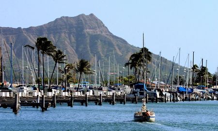 Waikiki Boat Harbor shot last Thursday. by Glenn Poulain 