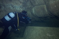 cave diving in a limestone-cave, 
France - Vercors 