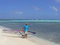 Lac Bay Bonaire a popular spot for the wind surfers. Nikon Coolpix 990 